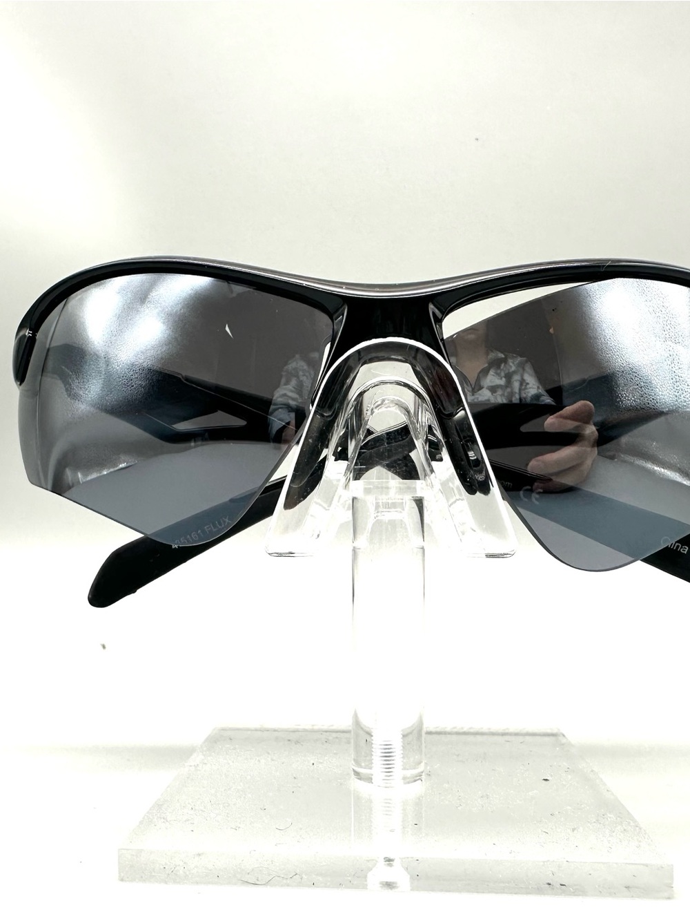 Sundog Flux Sunglasses Mens Black Sport Wrap Performance Eyewear 485161